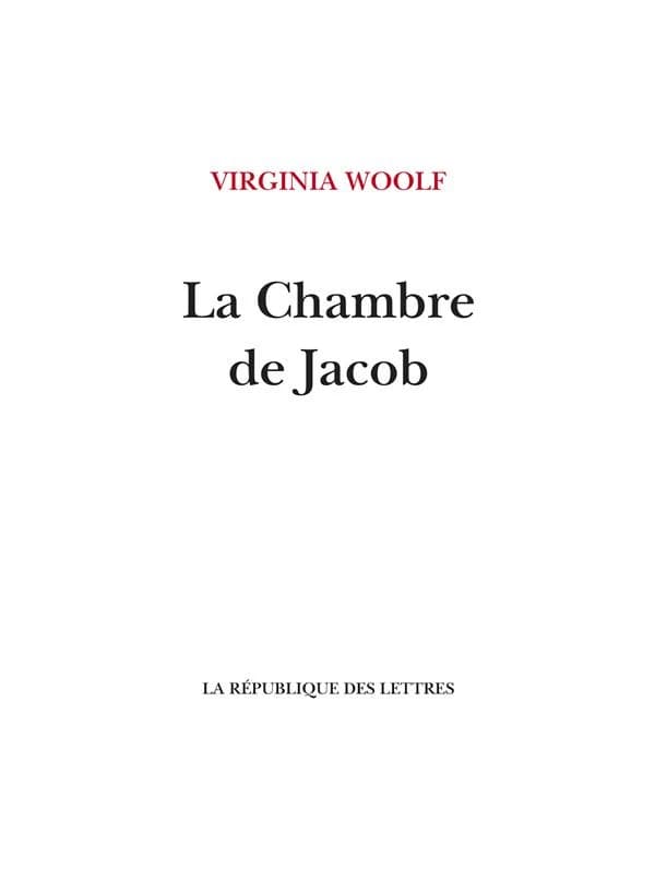 La chambre de Jacob