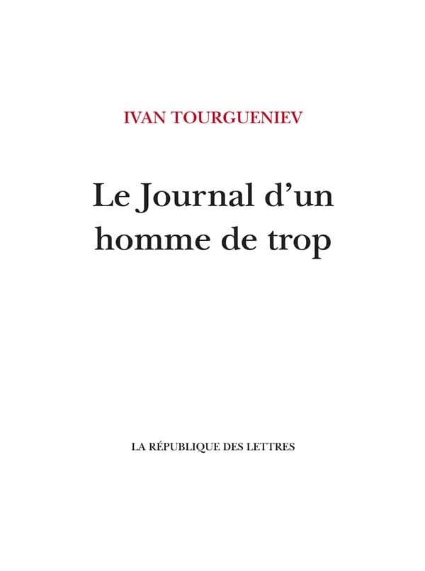 Le journal d'un homme de trop