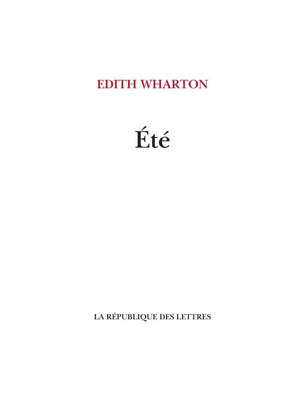 Été : roman