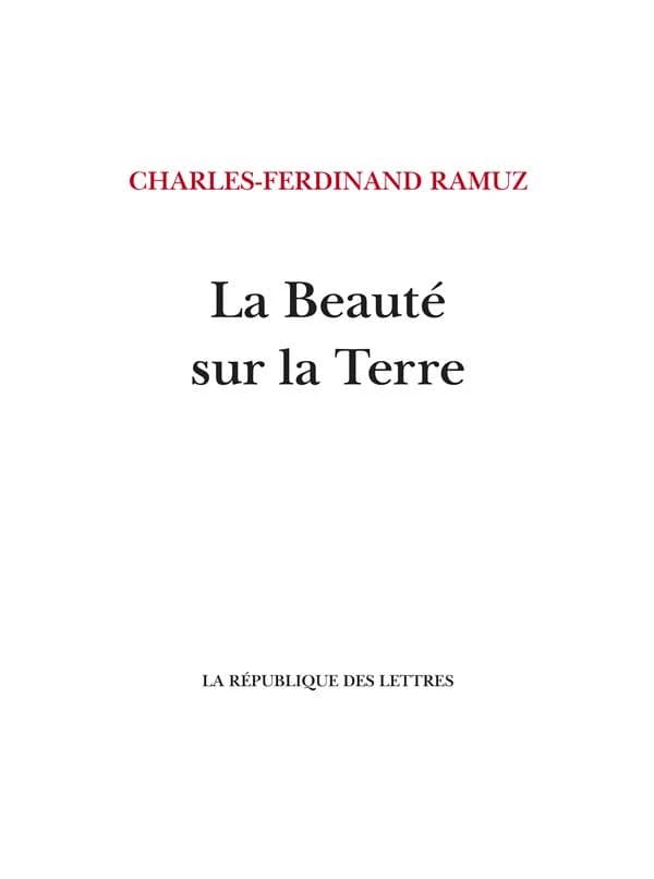 La Beauté sur la Terre