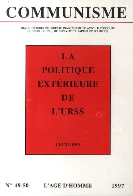 La Politique extérieure de l'URSS. Lectures.