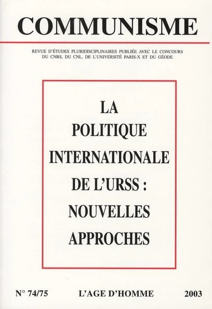 REVUE COMMUNISME n.74