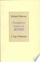 Premières lettres à [D]enise : 1953-1954