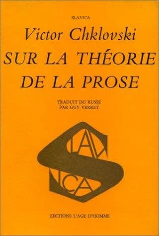 Sur la theorie de la prose