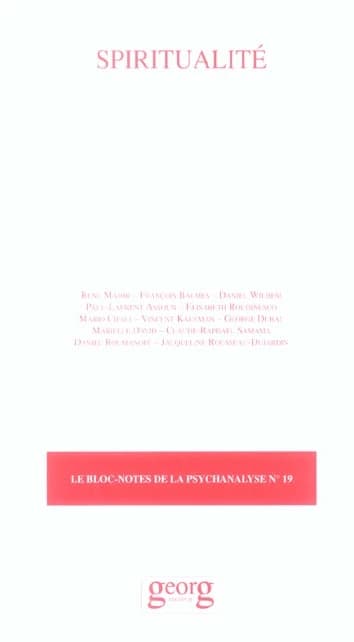 Spiritualite  bloc note n 19