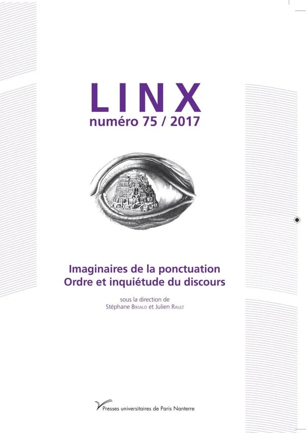 Imaginaires de la ponctuation. Ordre et inquiétude du discours