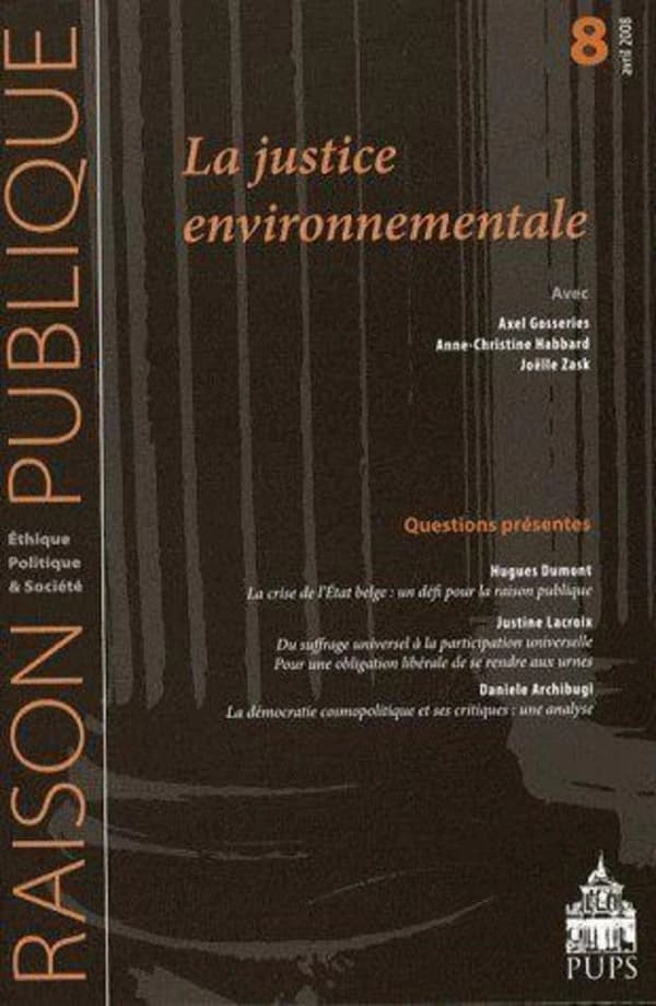 RAISON PUBLIQUE n.8 : la justice environnementale