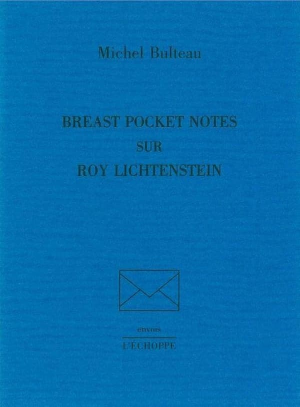 Breast pocket notes sur Roy Lichtenstein
