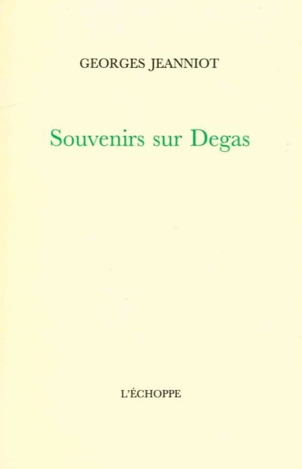 Souvenirs sur Degas