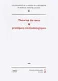 Théories du texte & pratiques méthodologiques : actes du colloque de Caen, MRSH, décembre 1998