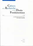 Cahiers de la recherche sur les droits fondamentaux, n 15