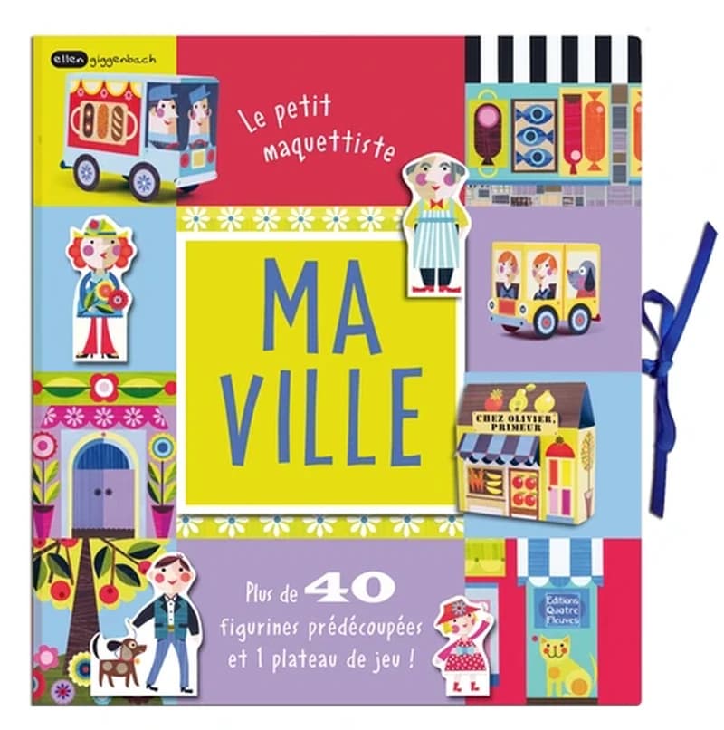 Le petit maquettiste : Ma ville, plus de 40 figurines prédécoupées et 1 plateau de jeu ! : [Image à découper]
