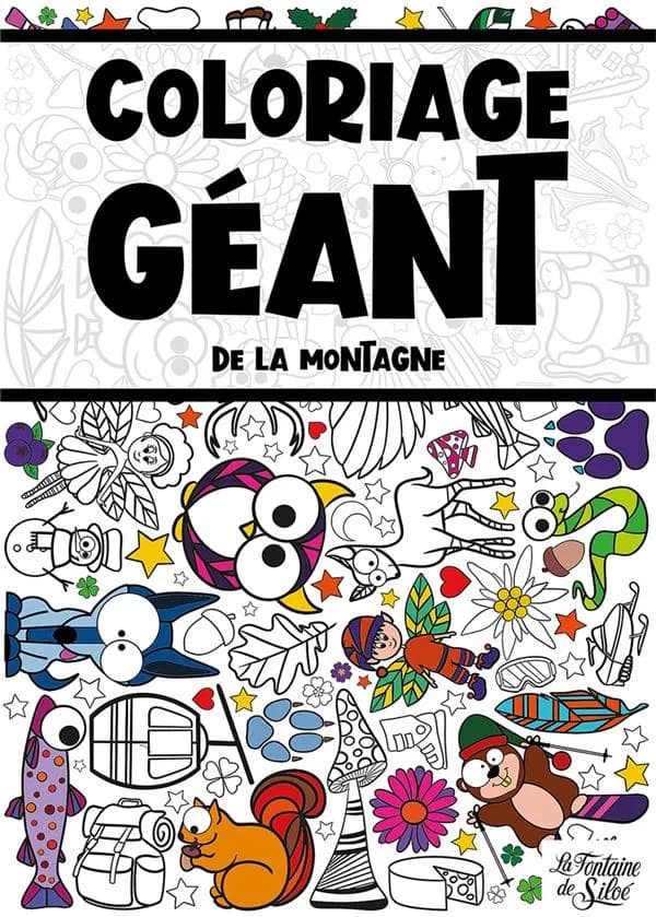 Coloriage géant : de la montagne : [Album à colorier]