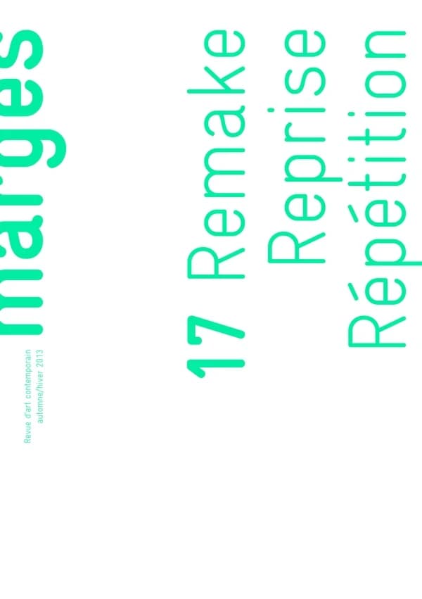 Marges n.17 : remake reprise, répétition