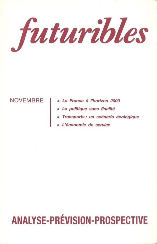 Futuribles 148, novembre 1990. la france a l'horizon 2000