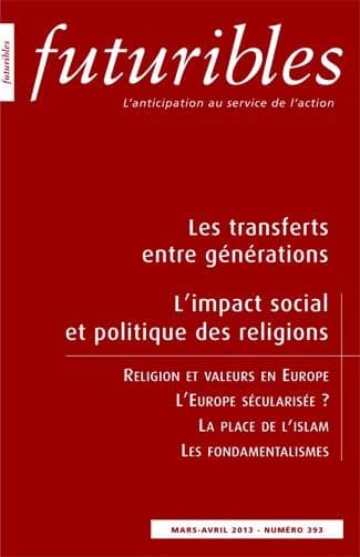 Futuribles n.393 : les transferts entre générations ; l'impact social et politique des religions