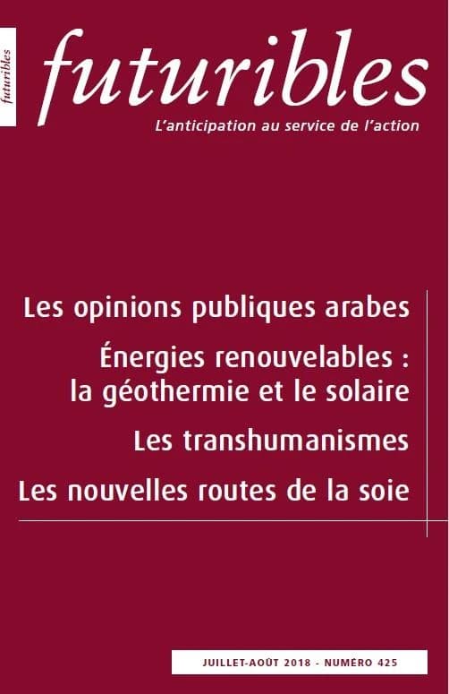 Futuribles 425, juillet-août 2018. Les opinions publiques arabes : Énergies renouvelables : la géothermie et le solaire
