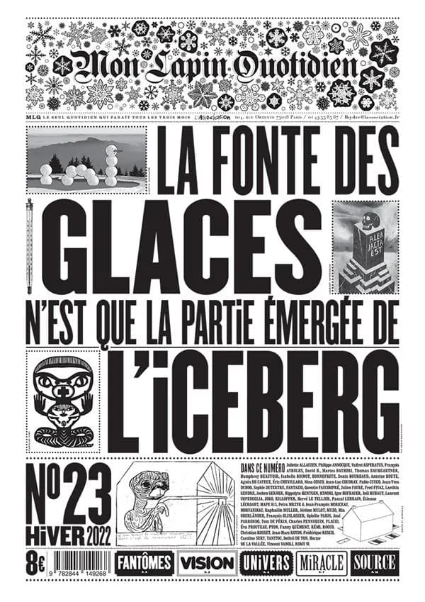 Revue Mon Lapin Quotidien n.23 : la fonte des glaces n'est que la partie émergée de l'iceberg