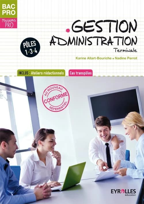 Bac pro ; missions pro ; gestion administration ; terminale ; pôles 1, 3 et 4 ; cas transpôles