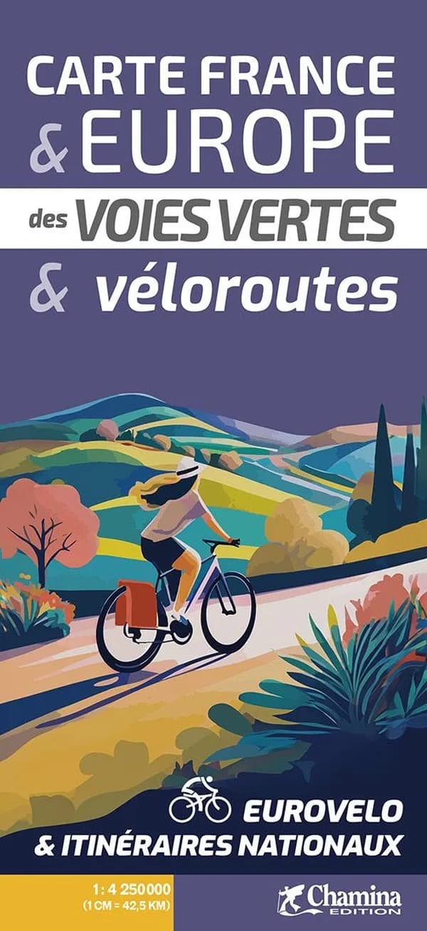 Carte France et Europe des voies vertes et véloroutes