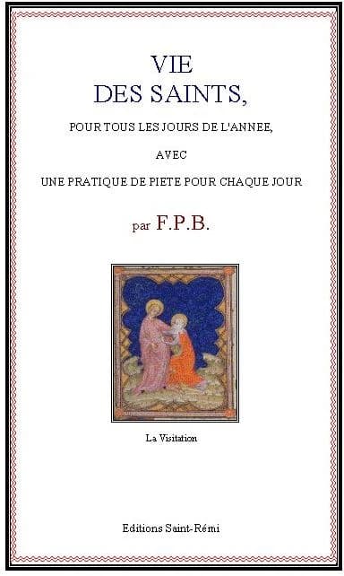 Vie des saints pour tous les jours de l'année