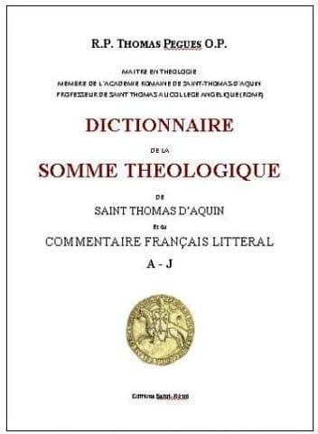 Dictionnaire de la somme théologique de saint Thomas d'Aquin