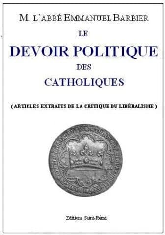 Le devoir politique des catholiques