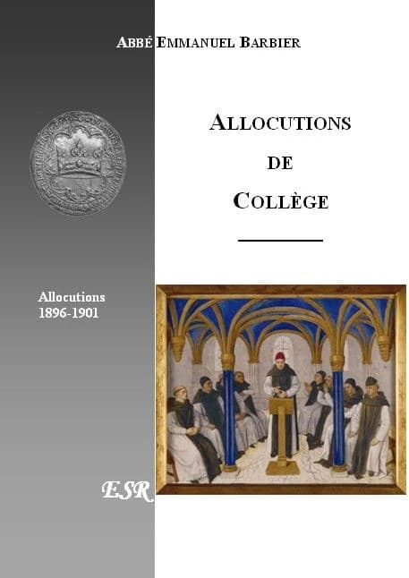 Allocutions de collège ; 1896-1901