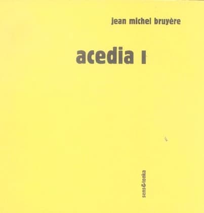 Acedia. I