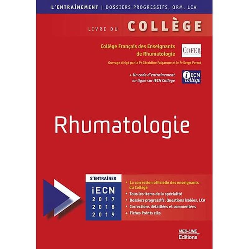 Rhumatologie : s'entraîner iECN 2017, 2018, 2019