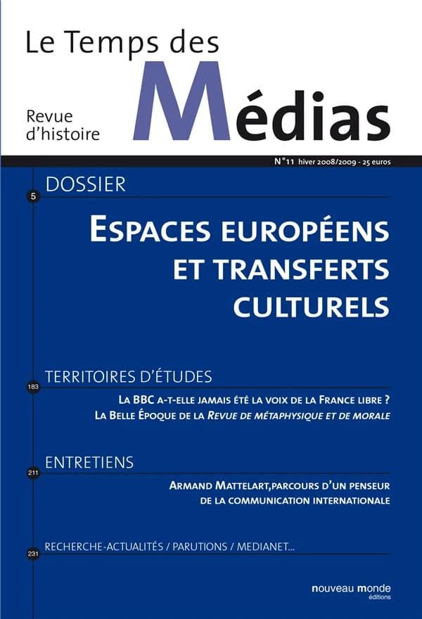 Espaces européens et transferts culturels