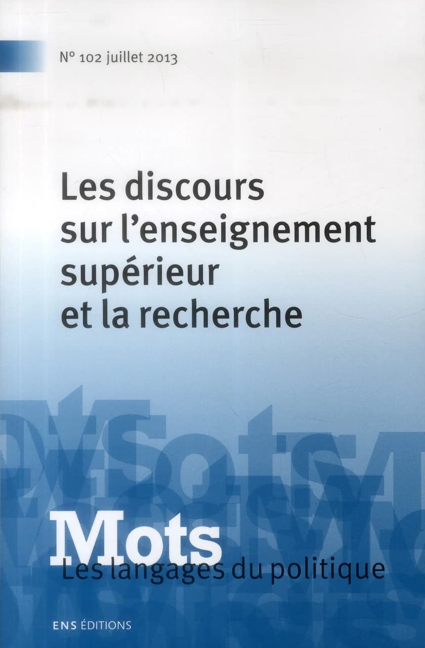 Mots, les langages du politique Tome 102