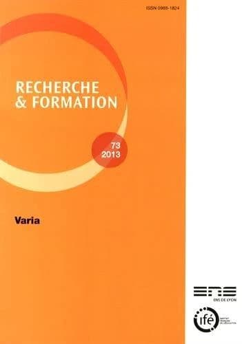 Recherche et formation, n° 73