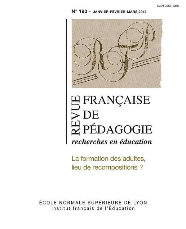 Revue Française de Pédagogie, N° 190