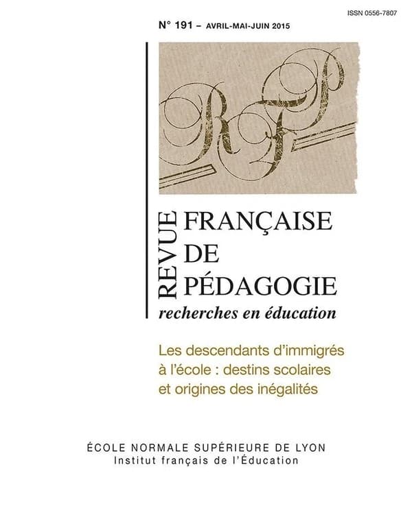 Revue française de pédagogie, n° 191