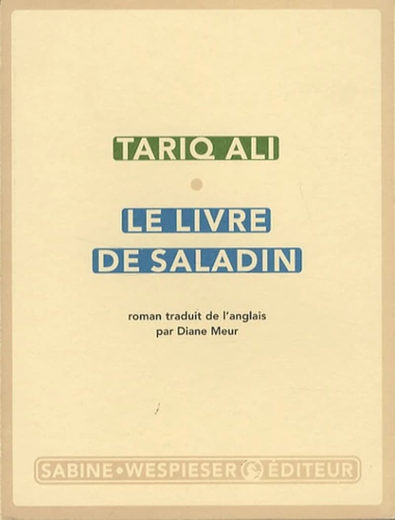 Le livre de Saladin : roman