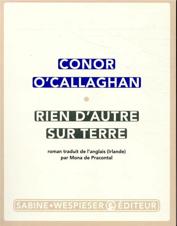 Rien d'autre sur terre : roman