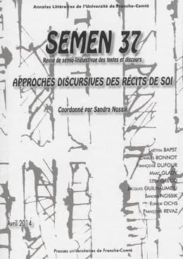 Approches discursives des récits de soi