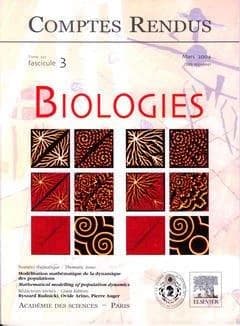 Comptes rendus Académie des sciences, Biologies, tome 327, fasc 3, Mars 2004 : modélisation mathématique de la dynamique des populations...