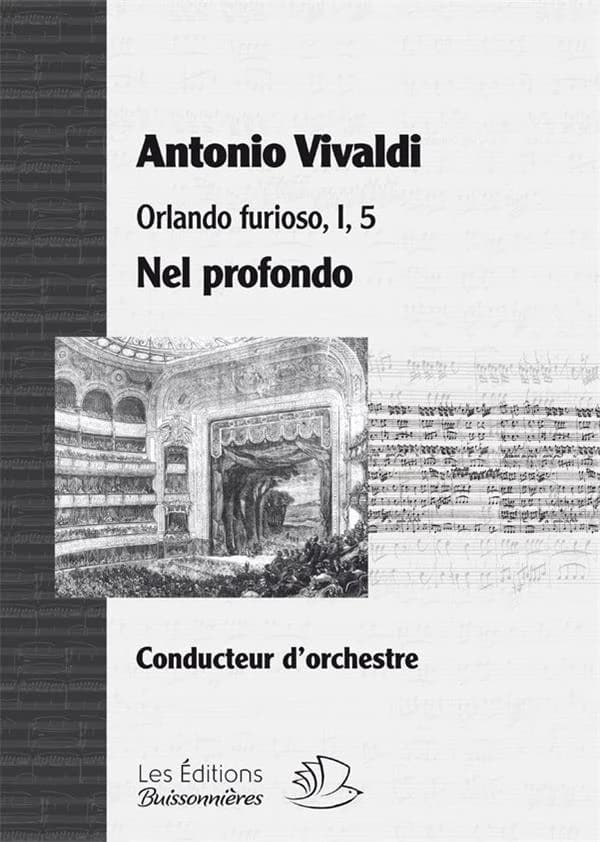 Nel profondo, aria tiree de l'opera orlando furioso d'Antonio Vivaldi, matériel d'orchestre (44322)