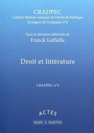 Droit et littérature ; quatrième journée d'études de droit et politique étrangers et comparés