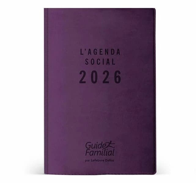 L'agenda social : Edition violet aubergine