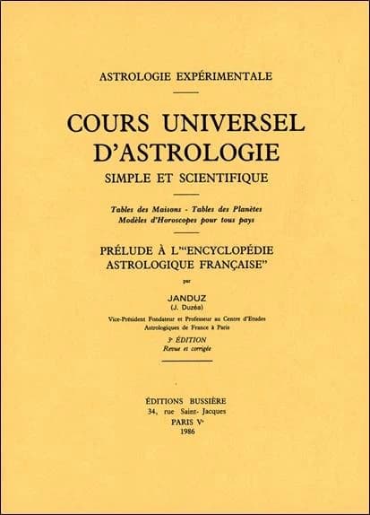 Cours universel d'astrologie simple et scientifique