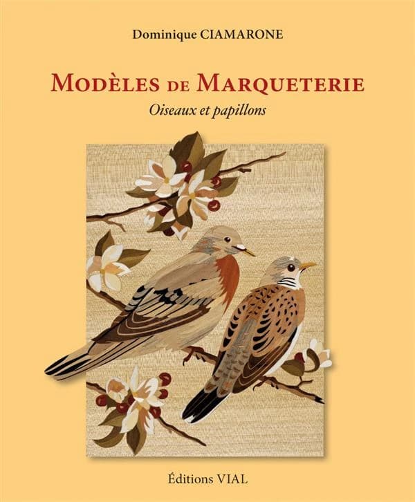 Modèles de marqueterie : oiseaux et papillons