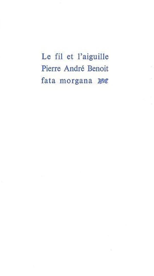 Le fil et l'aiguille