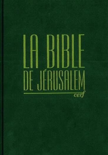 La Bible de Jérusalem : Compacte reliée verte