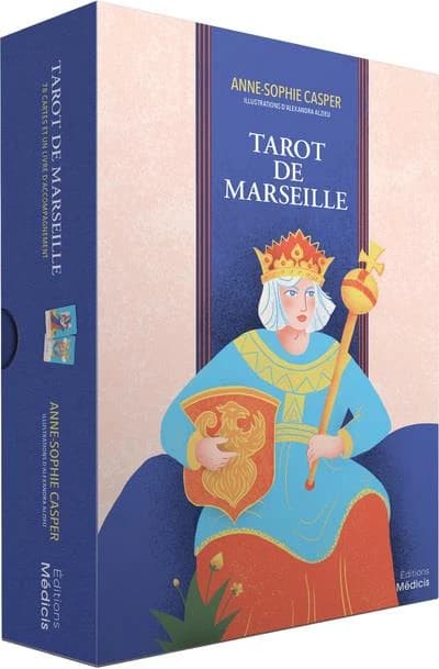 Tarot de Marseille : Coffret avec 78 cartes et un livret
