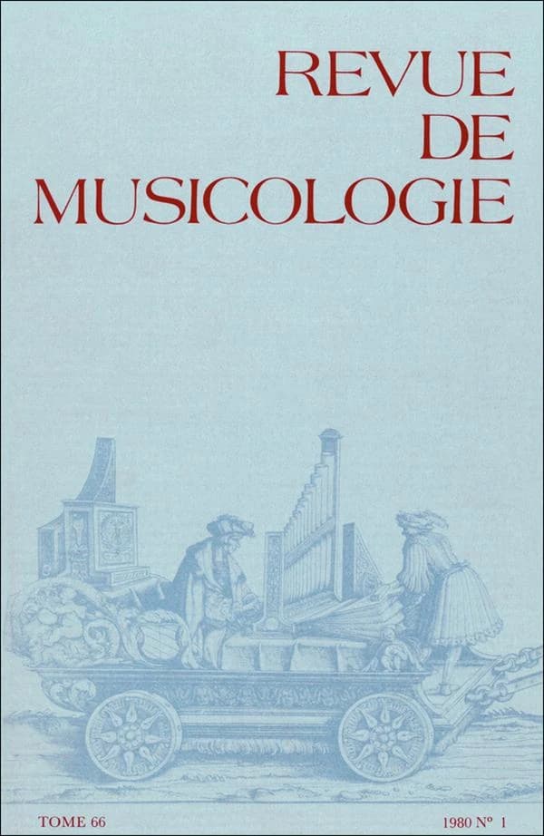 REVUE DE MUSICOLOGIE n.66.1