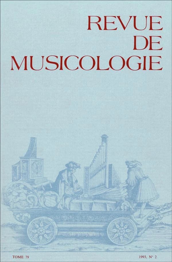 REVUE DE MUSICOLOGIE n.79.2