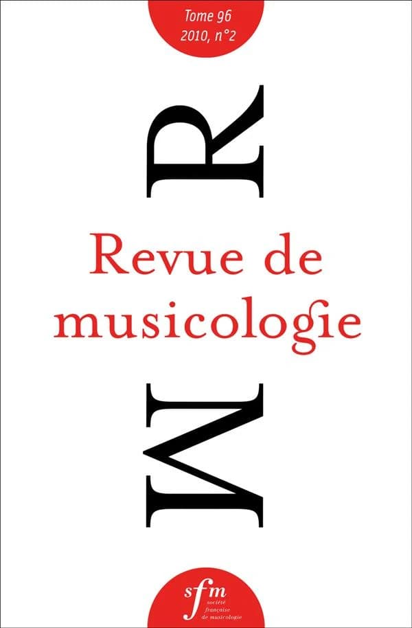 REVUE DE MUSICOLOGIE n.96.2